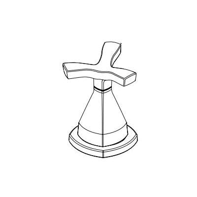 DELTA® Right Single Helo Spoke Handle Assembly, For Use With Stryke™ T27766 and T47766 3-Hole/4-Hole Roman Tub Trim, Domestic,tryke™
