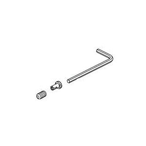 DELTA® RP10039 Set Screw and Cover With Wrench, DELTA® Set Screw and Cover With Wrench, For Use With Stryke™ T2776/T27766 and T4776/T47766 3-Hole/4-Hole Roman Tub Trim, Import