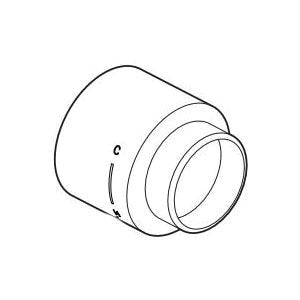 DELTA® Modern/Contemporary Trim Sleeve, For Use With Stryke™ Floor Mounting Tub Filler Trim, Metal, Import