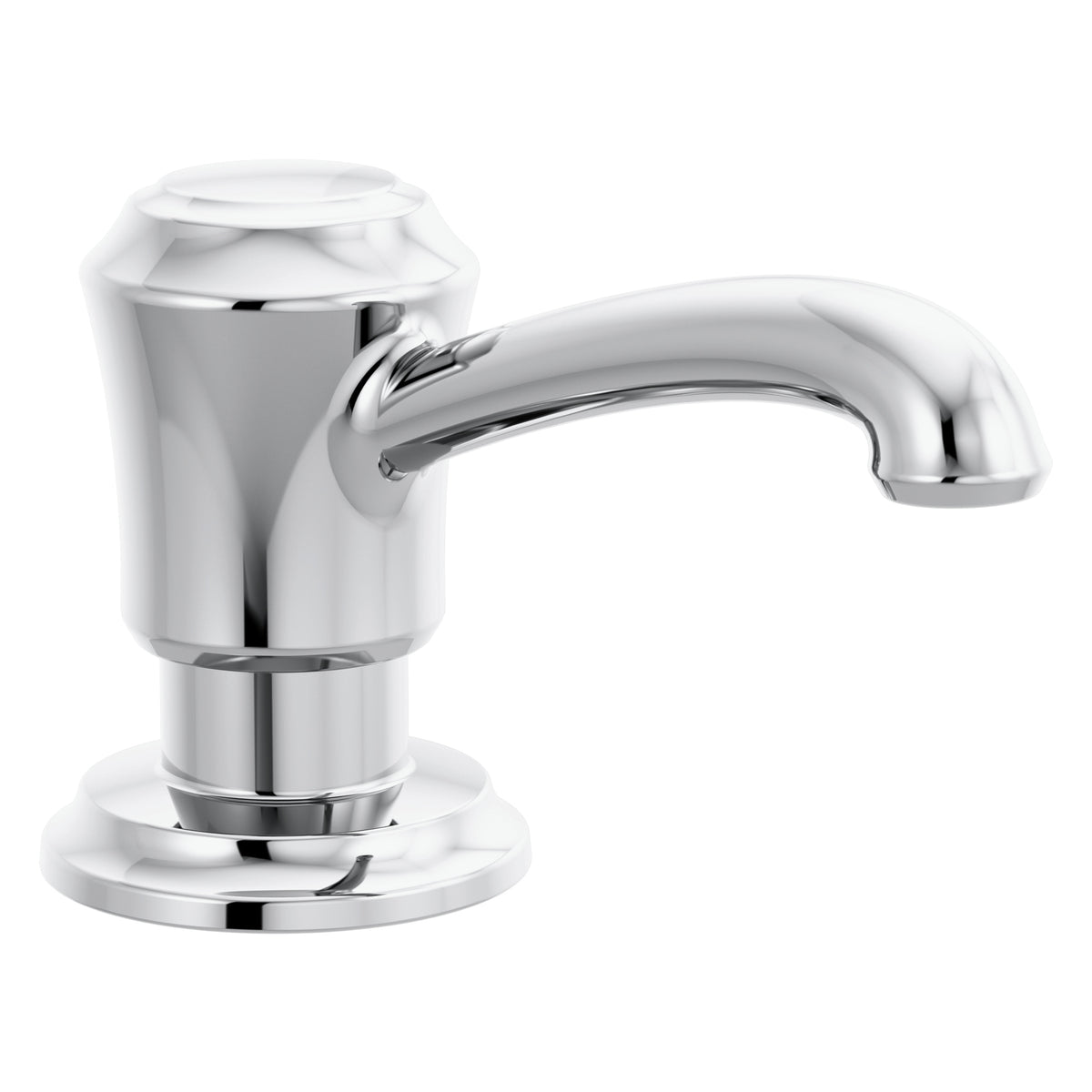 DELTA® Cassidy™ Soap Dispenser, 13 oz Capacity, 2.88 in OAL, Deck Mount, Metal, Import