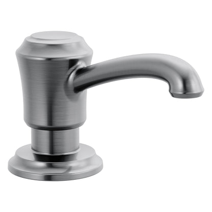 DELTA® Cassidy™ Soap Dispenser, 13 oz Capacity, 2.88 in OAL, Deck Mount, Metal, Import