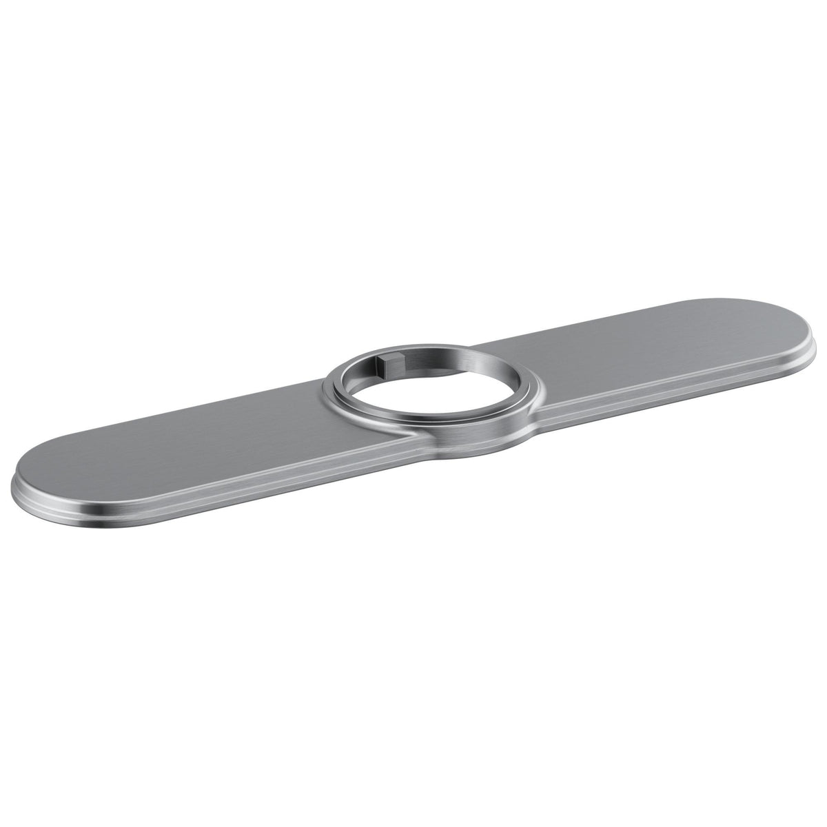 DELTA® Broderick™ Escutcheon Assembly, For Use With Broderick™ 9690-DST 1-Handle Pulldown Kitchen Faucet With Spring Spout and Broderick™ 9690T-DST 1-Handle Pulldown Kitchen Faucet Spring Spout with Touch2O Technology, 2.63 in L x 10-1/4 in W