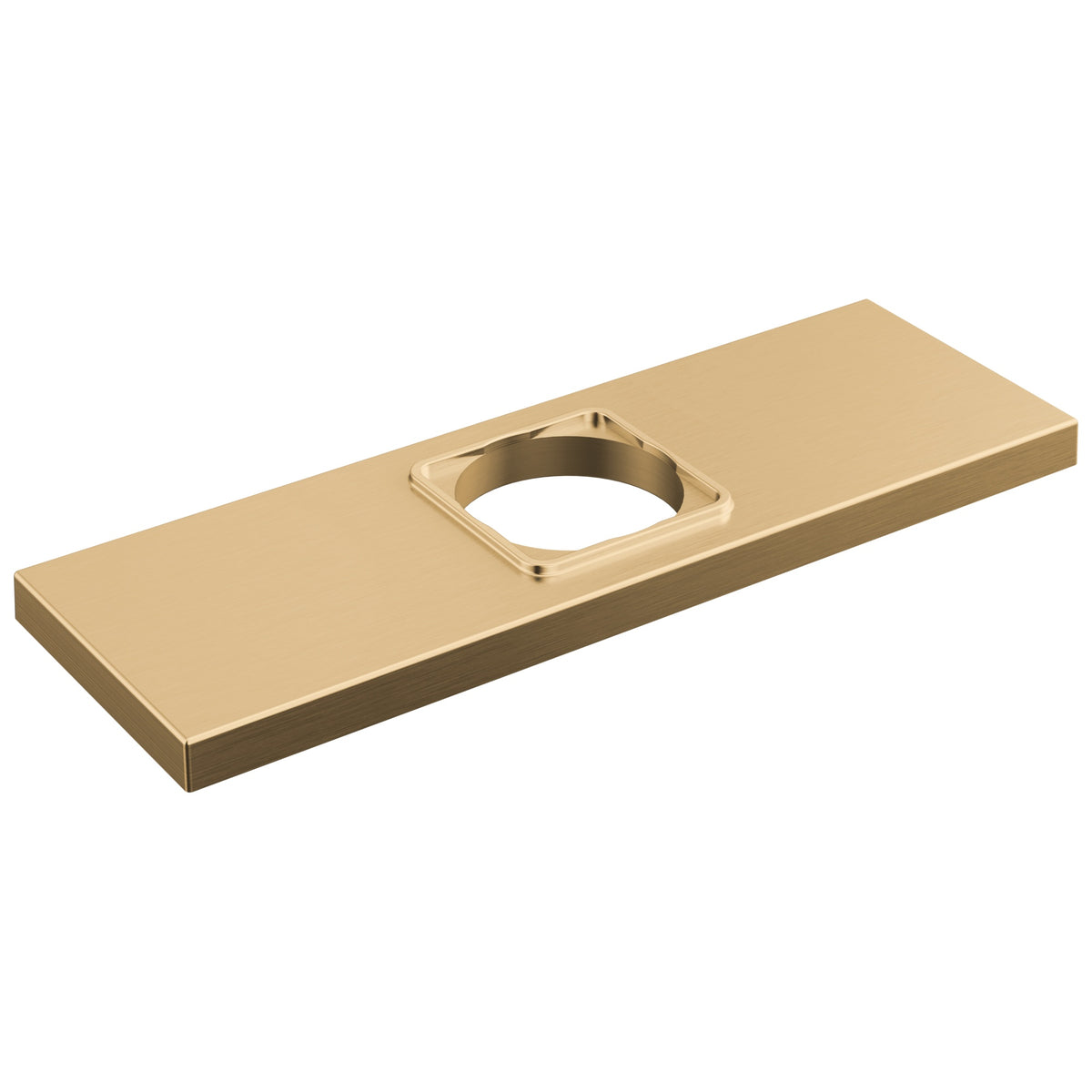 DELTA® RP102192CZ Velum™ Faucet Escutcheon, 2 in L 6 in W 0.38 in H, Zinc, Champagne Bronze, Import