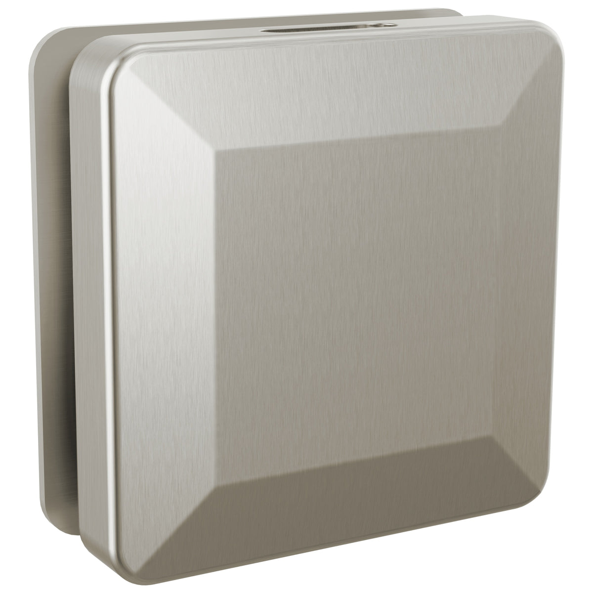 Transitional Square Steam Head - 3" H - Lumicoat Stainless