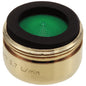 DELTA® RP19754PB Low Flow Aerator, For Use With Model 100/300/400, 2100/2400, 140/340/440, 172/174 2176/2476, 2274/2276, 185 Kitchen Faucet, 15/16-27 Male Thread, 1.5 gpm, Polished Brass, Domestic