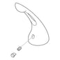 DELTA® RP32183 Single Loop Handle Kit, Polished Chrome, Import