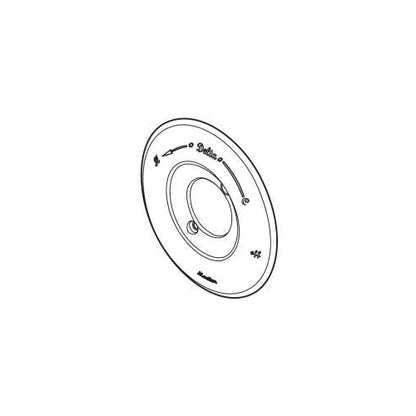 DELTA® Escutcheon, For Use With Model T14093 Valve Only Trim, Model T14193 Traditional Tub Trim, Model T14493 Traditional Tub and Shower Trim and Model T14293 Traditional Shower Trim, Domestic