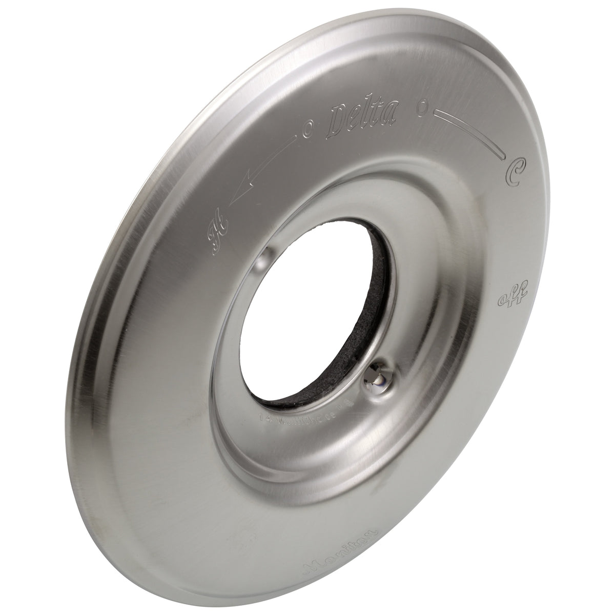 DELTA® Escutcheon, For Use With Model T14093 Valve Only Trim, Model T14193 Traditional Tub Trim, Model T14493 Traditional Tub and Shower Trim and Model T14293 Traditional Shower Trim, Domestic