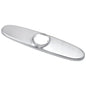 Linden - Three Hole Escutcheon - Arctic Stainless Steel