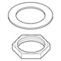 DELTA® RP6054 Nut and Washer, For Use With Model 62201 2-Handle Traditional Widespread Kitchen Faucet, Domestic