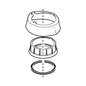 DELTA® RP62778SS Trim Ring, Linden, For Use With Model 4153-DST Kitchen Faucet, Metal, Brilliance® Stainless Steel, Import