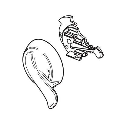 DELTA® 17 Series Linden Single Temperature Knob and Cover, For Use With Model T17094/T17194/T17294/T17294-H2O/T17494 and T17494 -H2O Shower Trim, Domestic