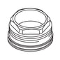Nura - Bonnet Nut - Polished Chrome