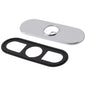 DELTA® RP72991BL Trinsic® 3-Hole Escutcheon and Gasket, For Use With Compel® Trinsic® 561LF 1-Handle Lavatory Faucet, Matte Black, Import