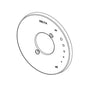 DELTA® RP73374BL Trinsic® Escutcheon, For Use With Trinsic® Compel® Monitor® 17 Series T17061, T17261 and T17461 H2Okinetic® Tub and Shower Trim, Matte Black, Import