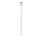 DELTA® RP74423BL Lakewood™ Lift Rod and Slide, For Use With Lakewood™ Model 35718-DST 2-Handle Widespread Bathroom Faucet, Matte Black, Import