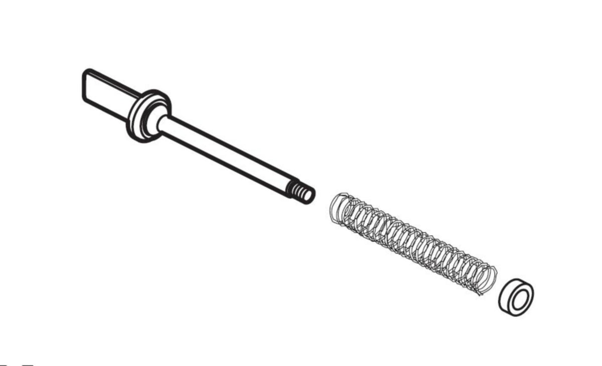 DELTA® RP74810 Trinsic® Diverter Assembly, For Use With T70130 Series 1-Handle Floor Mount Freestanding Tub Filler Trim