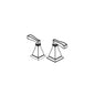 DELTA® RP76533BL Lakewood™ Handle Assembly, For Use With Lakewood™ Model 35718-DST 2-Handle Widespread Bathroom Faucet, Matte Black, Import