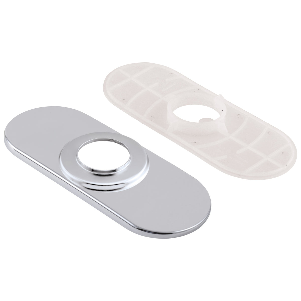 DELTA® RP77702KS Escutcheon and Gasket, For Use With: Model 1953LF Bar and Prep Sink Faucets, 2.19 in L x 1/2 in H, Black Stainless, Import