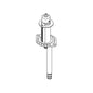 DELTA® RP78943 Spout Body Diverter, For Use With R4707-MF Model Roman Tub, Brass, Domestic