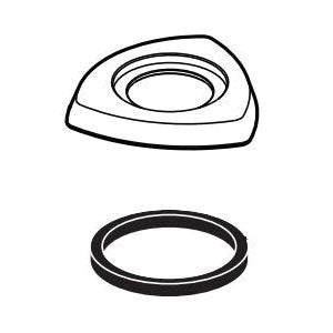 DELTA® Modern/Contemporary Handle Base and Gasket, For Use With Zura™ T4774 Roman Tub Diverter, Import