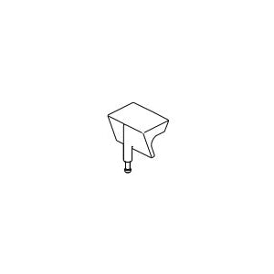 DELTA® Pivotal™ Finial, For Use With Pivotal™ T4799 Roman Tub with Hand Shower Trim, Import