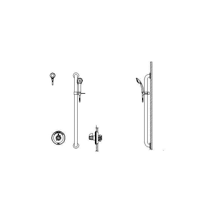 Multichoice - Universal Shower Valve Trim - T13H153-05