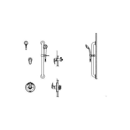Multichoice - Universal Shower Valve Trim - T13H302-20