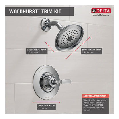 Woodhurst - Shower Trim - Wall Mount - 1.75 GPM