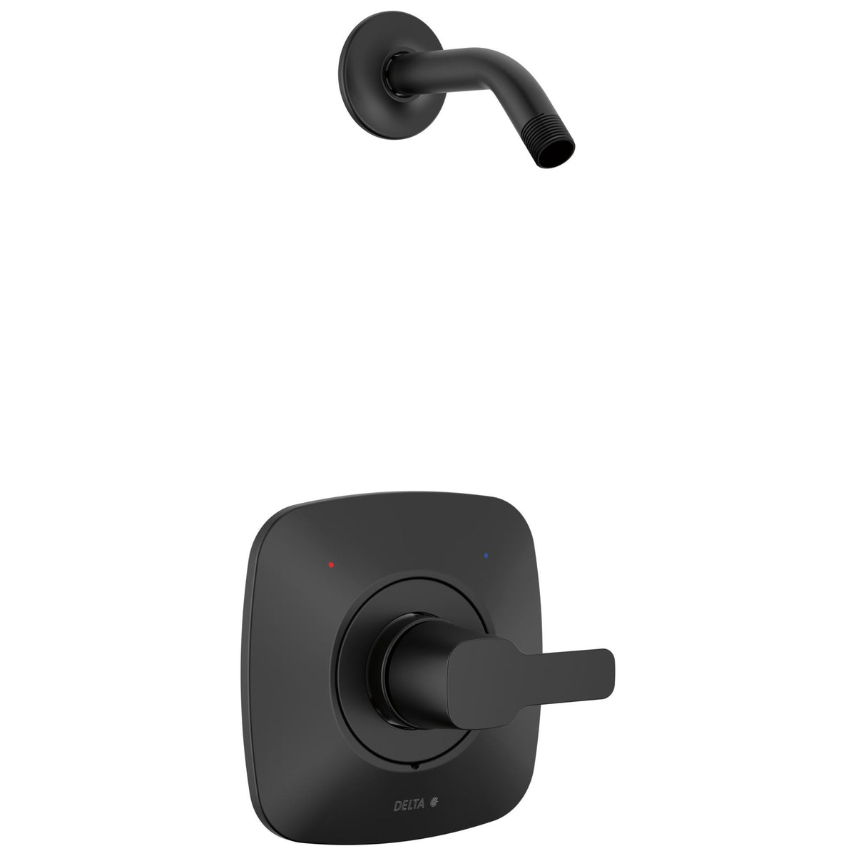 Modern 14 Series Square Shower Trim - Matte Black