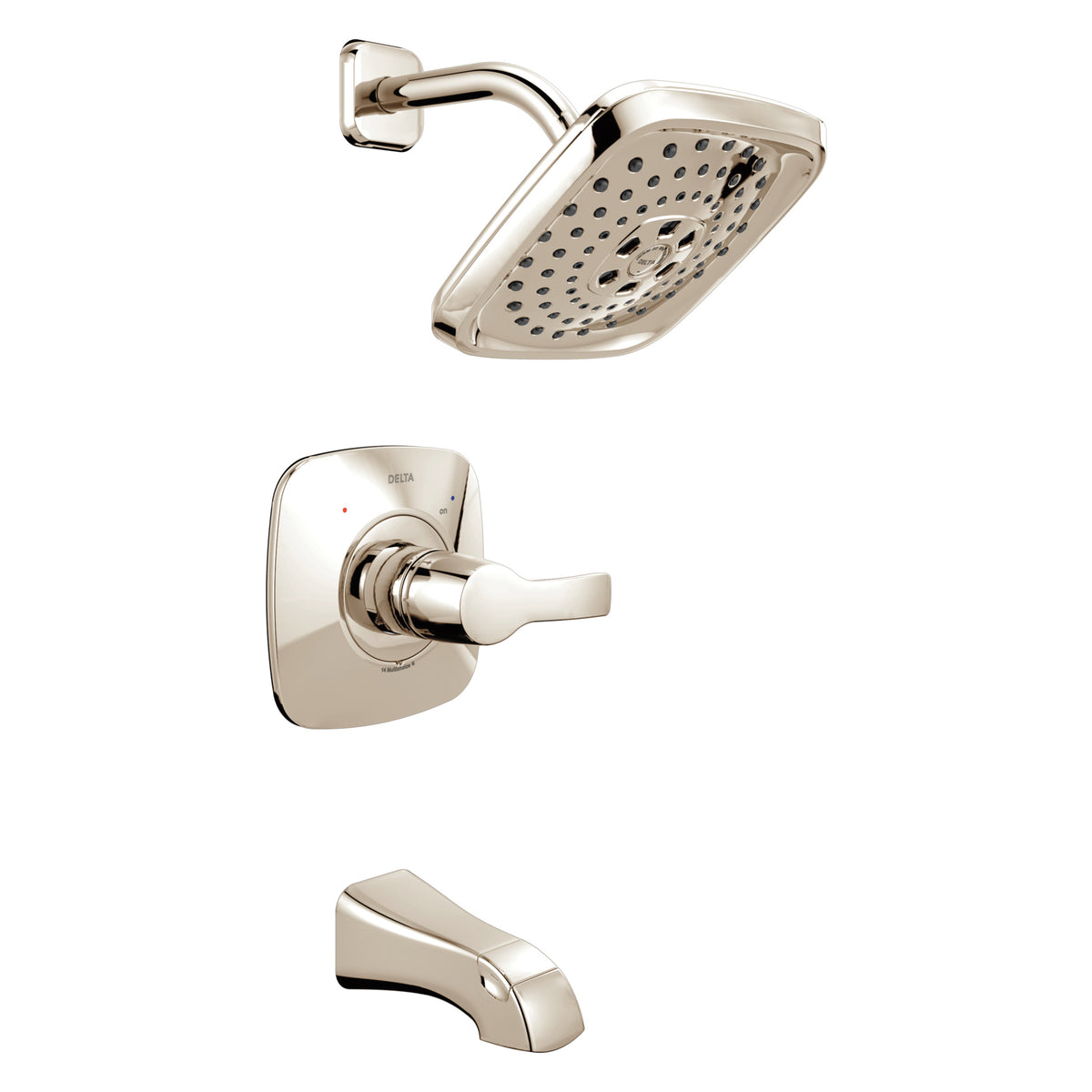 Tesla - Monitor 14 Tub and Shower Faucet Trim - Wall Mount