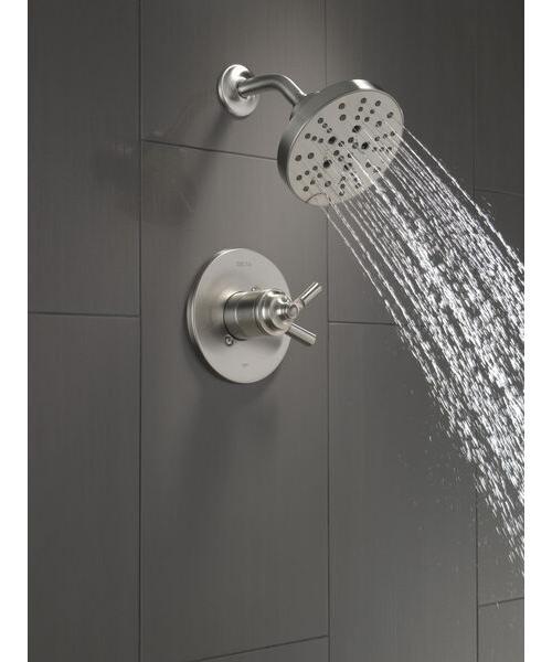 2-Function Shower Trim - Stainless - 1.75 GPM Valve
