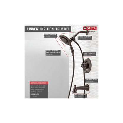 DELTA® T17494-I Monitor® 17 Tub and Shower Trim