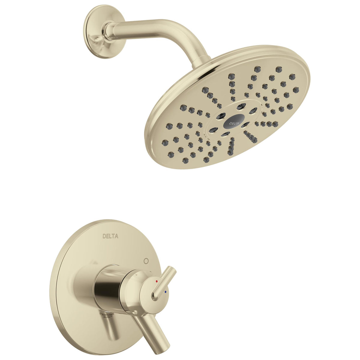 DELTA® T17T259-PNH2O Thermostatic Valve Only Trim, 1.75 gpm Shower, Polished Nickel