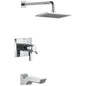 Pivotal - 17T Tub and Shower Faucet Trim - Wall Mount - Zinc