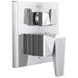 DELTA® T24943-PR Monitor® 14 Series Square Valve Trim With 6-Setting Diverter, 5 gpm Shower, Lumicoat™ Polished Chrome