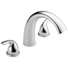 DELTA® T2705 Roman Tub Trim, DELTA® Roman Tub Trim, Classic, 18 gpm Flow Rate, 8 to 16 in Center, 2 Handles, Function: Traditional, Domestic