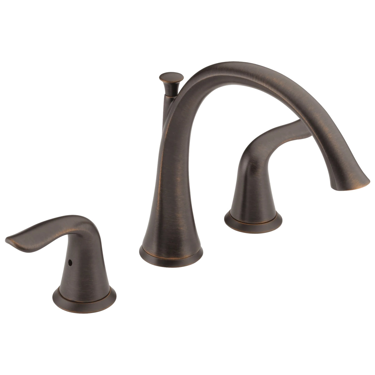 DELTA® Roman Tub Trim, Lahara®, 18 gpm Flow Rate, 8 to 16 in Center, 2 Handles, Function: Traditional, Domestic