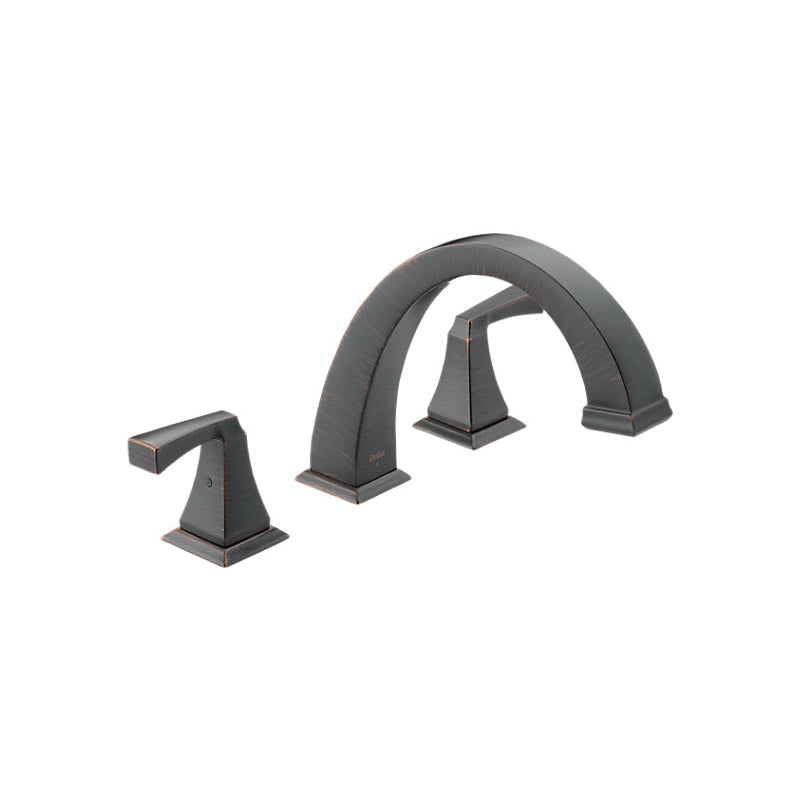 DELTA® Roman Tub Trim, T2751, Dryden™, 2 gpm Flow Rate, 8 to 16 in Center, 2 Handles, Function: Traditional, Import