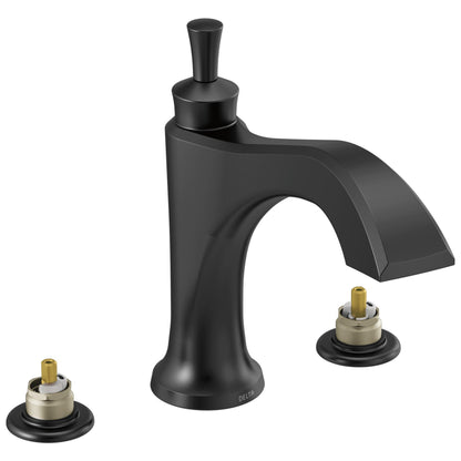 DELTA® Dorval™ Roman Tub Trim, Commercial/Residential, 18 gpm Flow Rate, 8 to 16 in Center, Function: Traditional