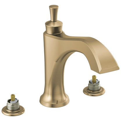 DELTA® Dorval™ Roman Tub Trim, Commercial/Residential, 18 gpm Flow Rate, 8 to 16 in Center, Function: Traditional