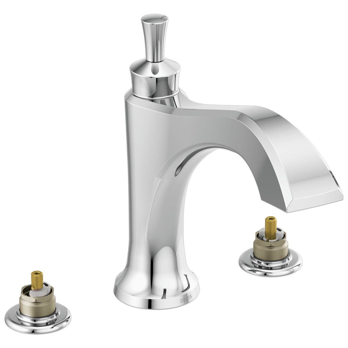 DELTA® Dorval™ Roman Tub Trim, Commercial/Residential, 18 gpm Flow Rate, 8 to 16 in Center, Function: Traditional