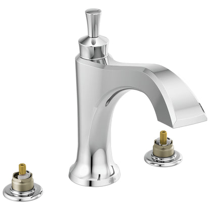DELTA® Dorval™ Roman Tub Trim, Commercial/Residential, 18 gpm Flow Rate, 8 to 16 in Center, Function: Traditional