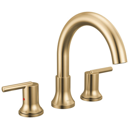DELTA® Roman Tub Trim, Trinsic®, 1.75 gpm Flow Rate, 8 to 16 in Center, 2 Handles, Function: Traditional, Domestic