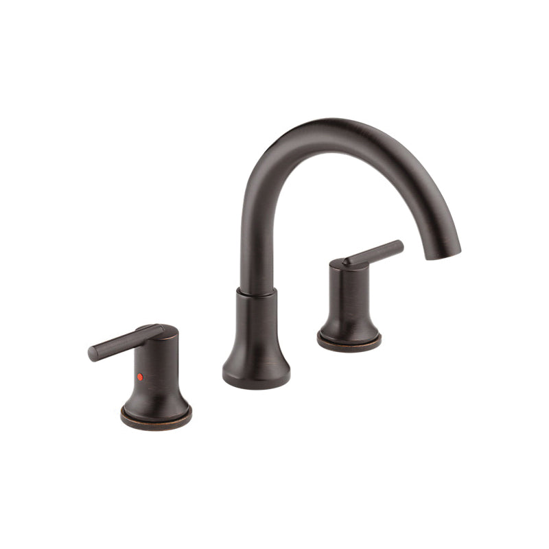 DELTA® Roman Tub Trim, Trinsic®, 1.75 gpm Flow Rate, 8 to 16 in Center, 2 Handles, Function: Traditional, Domestic