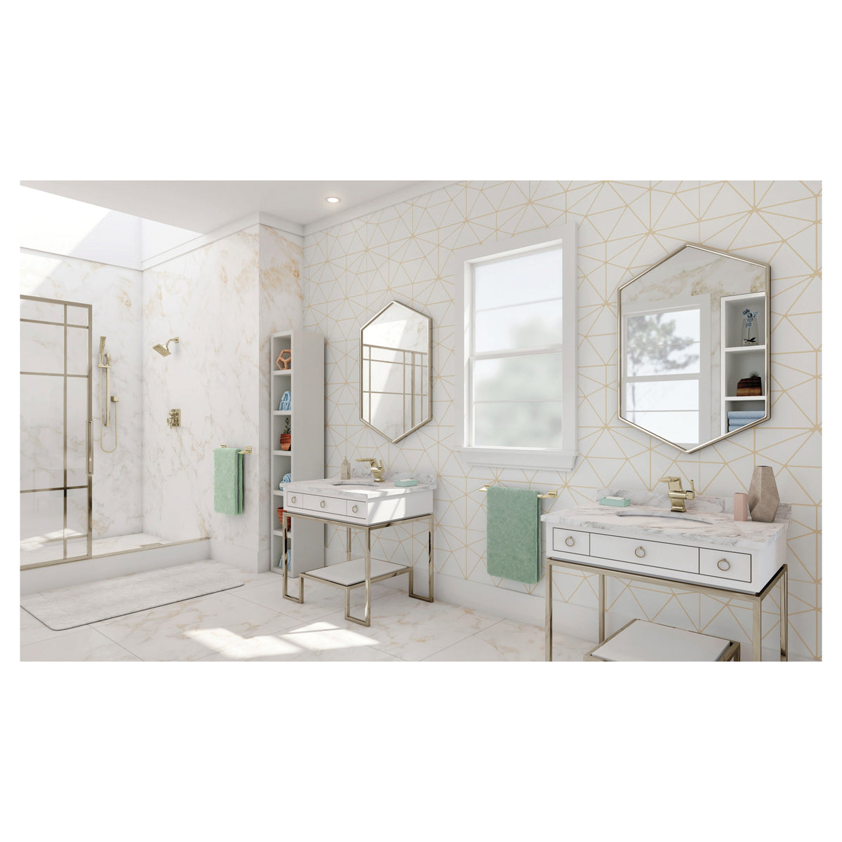 Square Hand Shower Wall Elbow, 1/2 in
