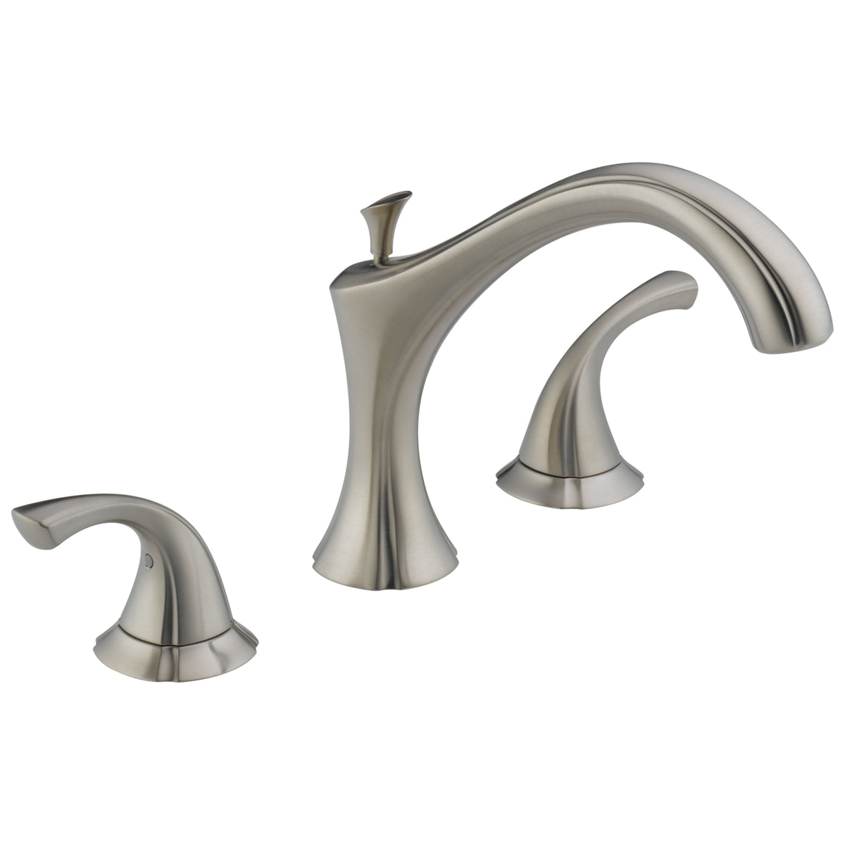 DELTA® Roman Tub Trim, Addison™, 18 gpm Flow Rate, 8 to 16 in Center, 2 Handles, Function: Traditional, Import