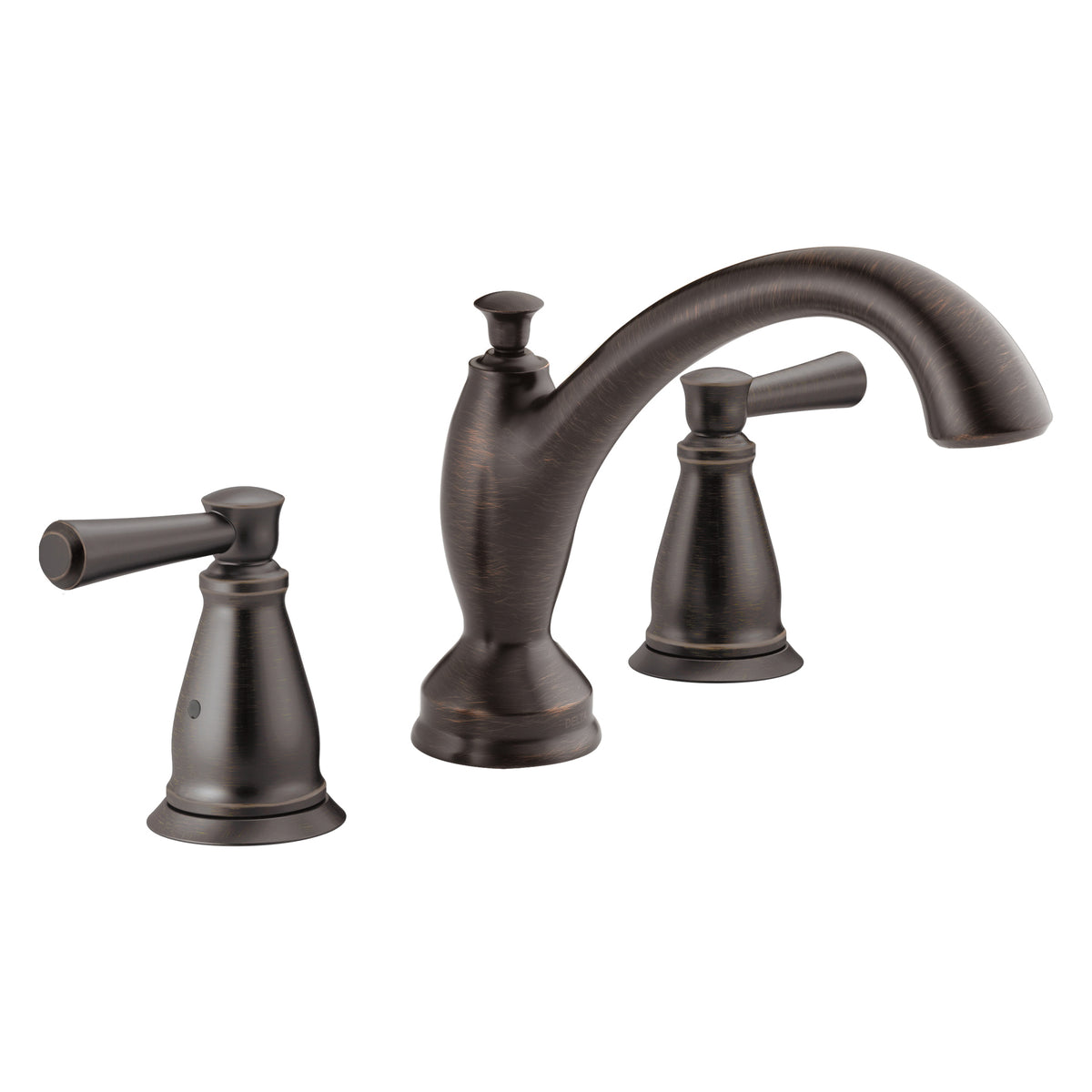 DELTA® T2793 Roman Tub Trim, DELTA® Roman Tub Trim, Linden™, 2 gpm Flow Rate, 8 to 16 in Center, 2 Handles, Function: Traditional, Import