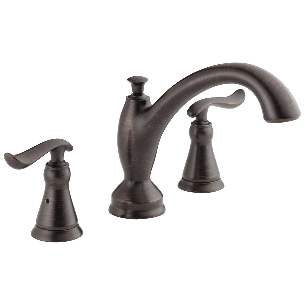 DELTA® Roman Tub Trim, Linden™, 18 gpm Flow Rate, 8 to 16 in Center, 2 Handles, Function: Traditional, Import