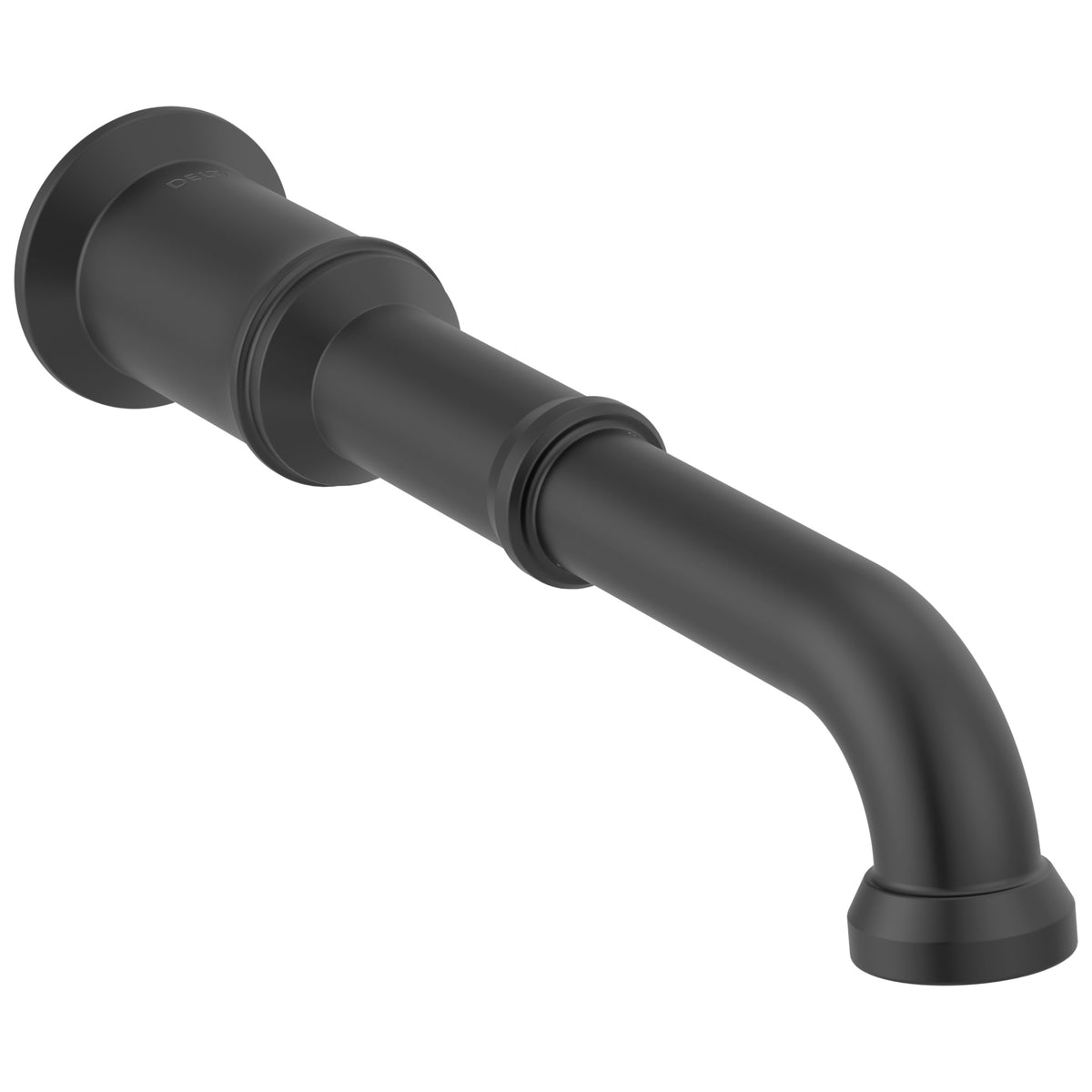DELTA® T3584LF-BLLHP-WL Broderick® Wall Mount Bathroom Faucet Trim, Commercial, 1.2 gpm Flow Rate, 8 in Center, Matte Black, Function: Lavatory